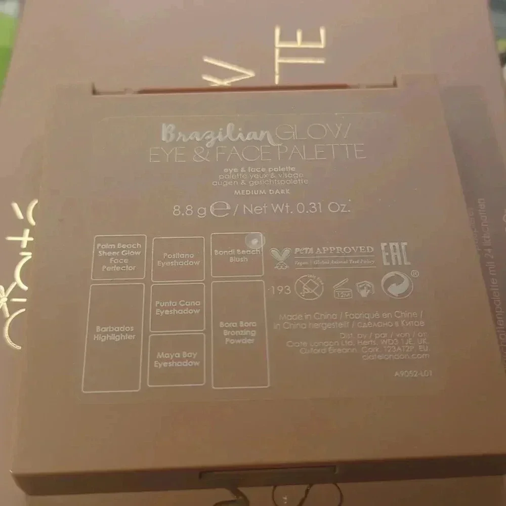 NIB Ciate London Brazilian Glow Face Palette in Medium Dark